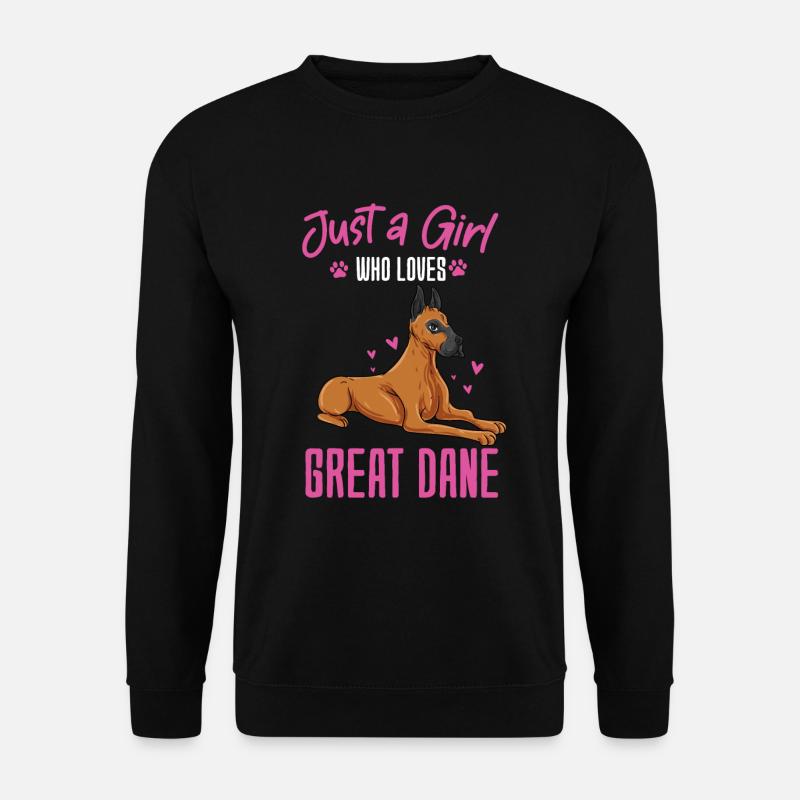Dänische Dogge - Unisex Pullover - Schwarz