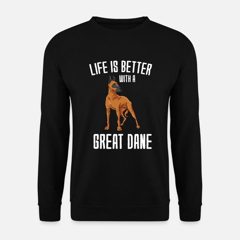 Dänische Dogge - Unisex Pullover - Schwarz