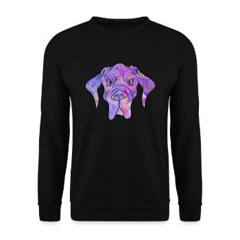 Great Dane - Unisex Sweatshirt - black - Front - Alina (178cm) & Michal (187cm)