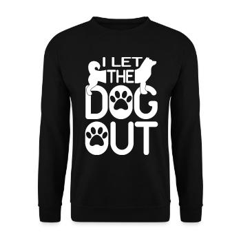 J’ai laissé le chien sortir - pattes - Sweat-shirt Unisexe - noir - Devant - Alina (178cm) & Michal (187cm)