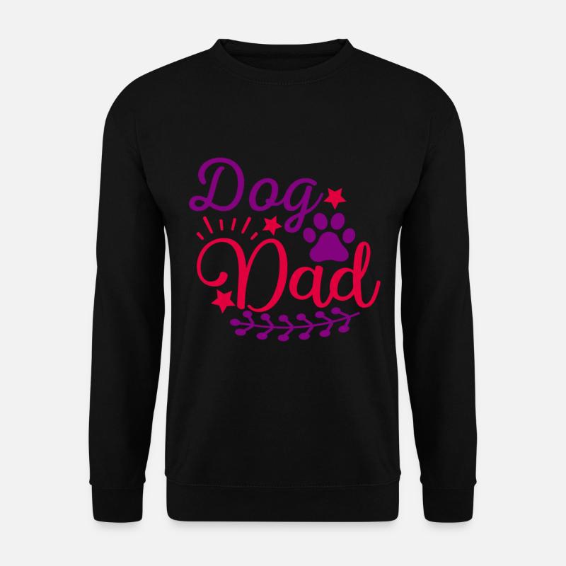 Hunde-Papa - Unisex Pullover - Schwarz