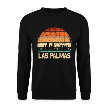 Las Palmas - Unisex Sweatshirt - black - Front - Alina (178cm) & Michal (187cm)