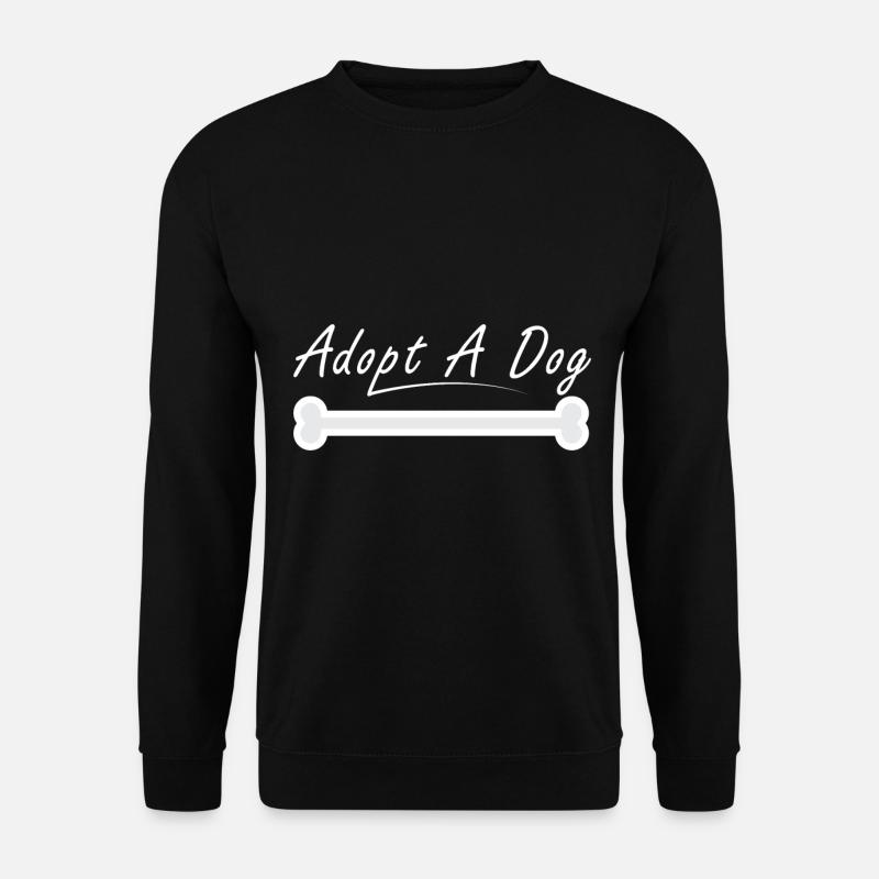 Adopt a dog - Unisex Sweatshirt - black