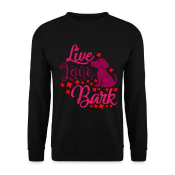 Aimez l’écorce vivante - Sweat-shirt Unisexe - noir - Devant - Alina (178cm) & Michal (187cm)