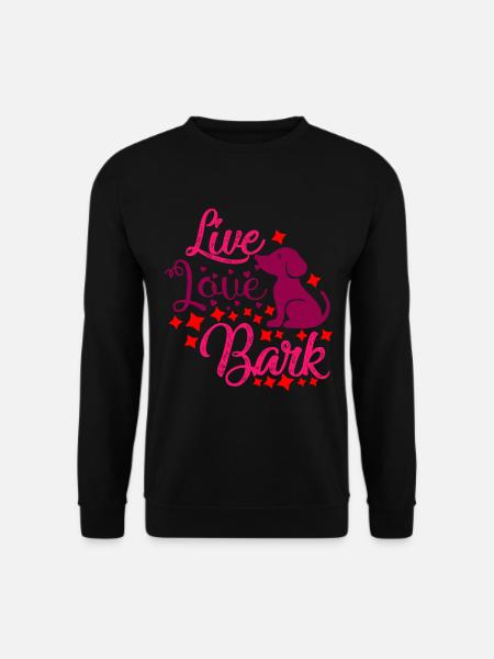 Love live bark - Unisex Sweatshirt - black