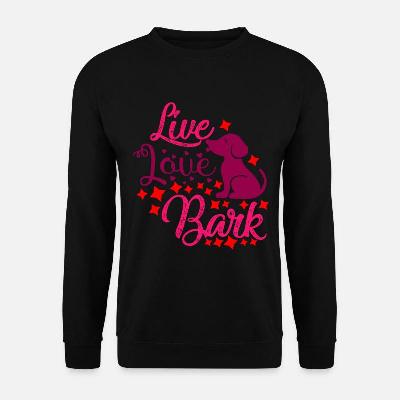 Liebe leben bellen - Unisex Pullover - Schwarz