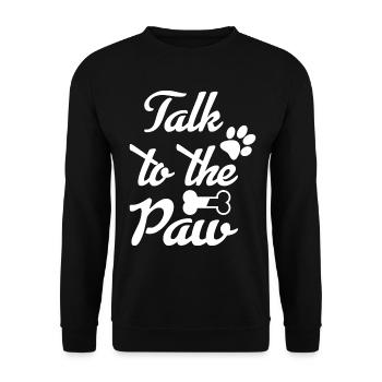 Parlez à votre patte - Sweat-shirt Unisexe - noir - Devant - Alina (178cm) & Michal (187cm)