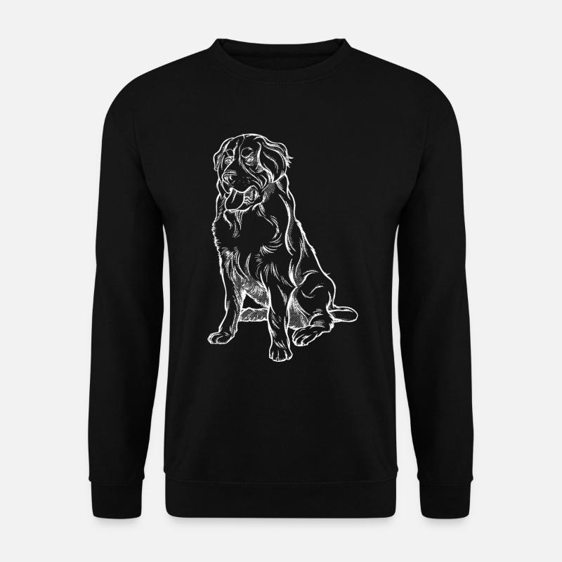 Hundesitting - weiß - Unisex Pullover - Schwarz