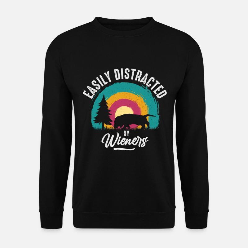 Easily deflectable sausages - Unisex Sweatshirt - black