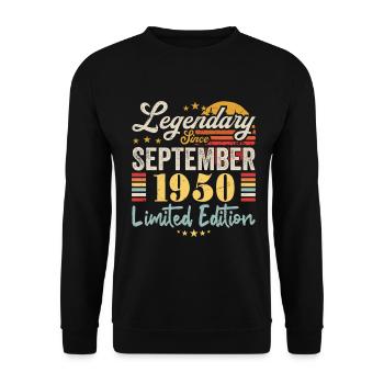 Best Bride Since 1950 - Mar's Birthday - Unisex Sweatshirt - black - Front - Alina (178cm) & Michal (187cm)