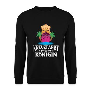 Kreuzfahrt - Unisex Pullover - Schwarz - Vorne - Alina (178cm) & Michal (187cm)