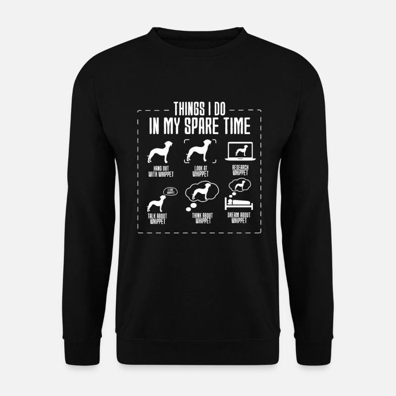 Whippet - Unisex Pullover - Schwarz