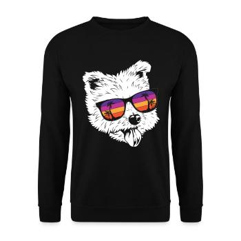 West highland terrier - Unisex Sweatshirt - black - Front - Alina (178cm) & Michal (187cm)