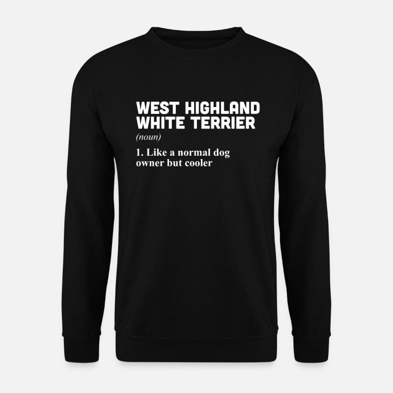 West highland terrier - Unisex Pullover - Schwarz