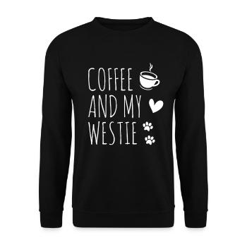 West highland terrier - Unisex Sweatshirt - black - Front - Alina (178cm) & Michal (187cm)