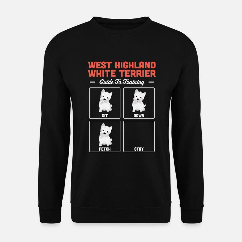 West highland terrier - Unisex Pullover - Schwarz