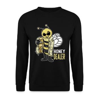 Marchand de miel Apiculteur Apiculture du miel Apiculture - Sweat-shirt Unisexe - noir - Devant - Alina (178cm) & Michal (187cm)