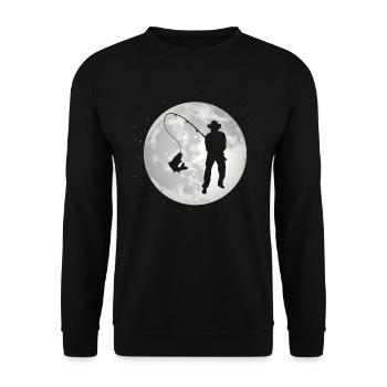 Pleine Lune - Pêche - - Sweat-shirt Unisexe - noir - Devant - Alina (178cm) & Michal (187cm)
