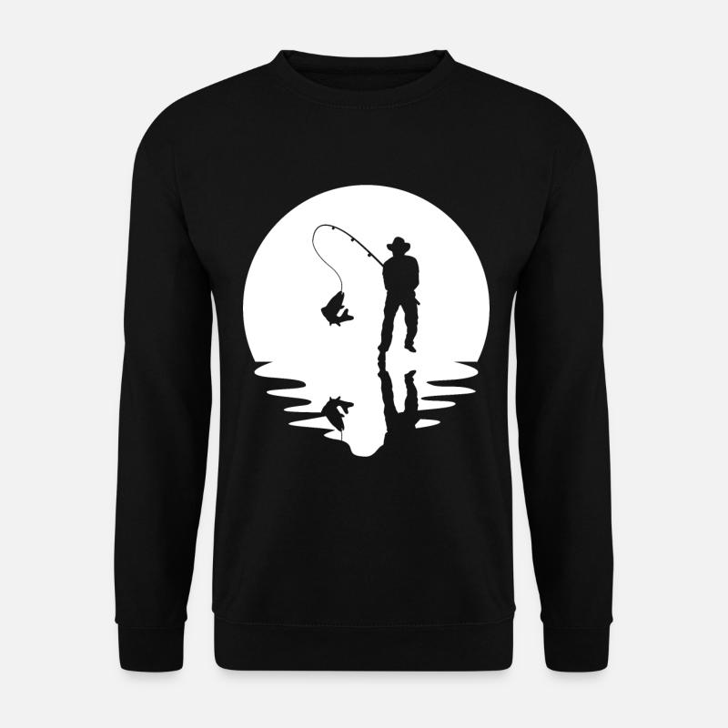 Cercle et réflexion - Pêche - - Sweat-shirt Unisexe - noir