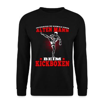 Kickboxen ist wichtiger Muay Thai Kampfsport - Unisex Pullover - Schwarz - Vorne - Alina (178cm) & Michal (187cm)