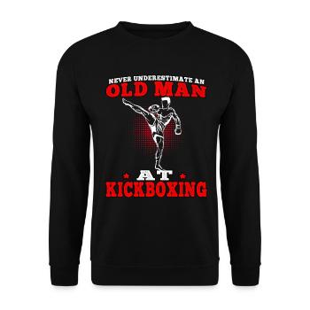 Kickboxing is an important Muay Thai martial art - Unisex Sweatshirt - black - Front - Alina (178cm) & Michal (187cm)