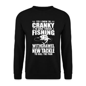 Ja, ich weiß, dass ich schrullig bin, aber ich geh - Unisex Pullover - Schwarz - Vorne - Alina (178cm) & Michal (187cm)