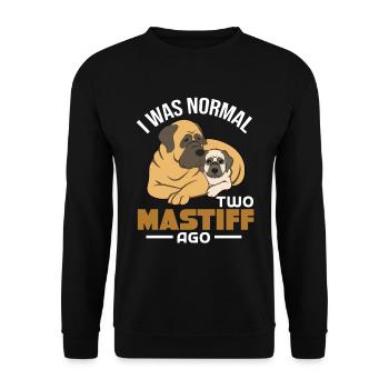 Mastiff - Unisex Sweatshirt - black - Front - Alina (178cm) & Michal (187cm)