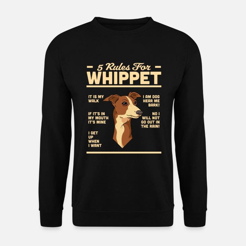 Whippet - Unisex Pullover - Schwarz