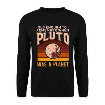 Les planètes du système solaire assez vieilles pour la science de Pluton - Sweat-shirt Unisexe - noir - Devant - Alina (178cm) & Michal (187cm)