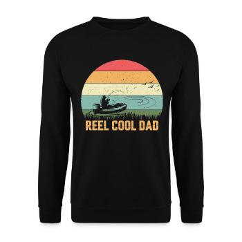Le papa cool 3 - - Sweat-shirt Unisexe - noir - Devant - Alina (178cm) & Michal (187cm)