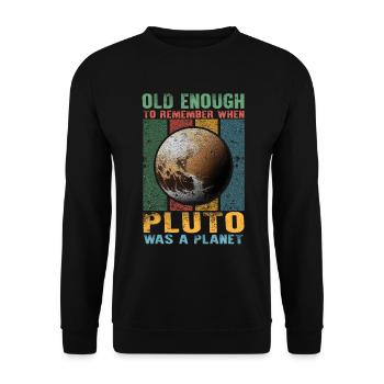Les planètes du système solaire assez vieilles pour la science de Pluton - Sweat-shirt Unisexe - noir - Devant - Alina (178cm) & Michal (187cm)