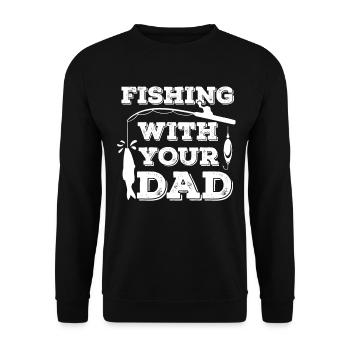 Pêcher avec votre père - - Sweat-shirt Unisexe - noir - Devant - Alina (178cm) & Michal (187cm)