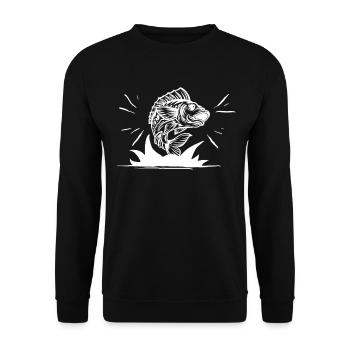Pêche 5 - - Sweat-shirt Unisexe - noir - Devant - Alina (178cm) & Michal (187cm)