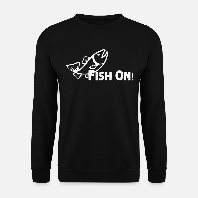 Fish on - - Unisex Sweatshirt - black