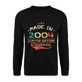 Made in 2004 | Limited Edition 2004 | Original - Sweat-shirt Unisexe - noir - Devant - Alina (178cm) & Michal (187cm)