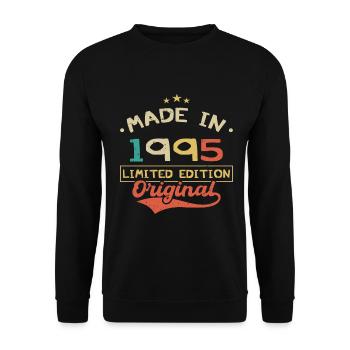Made in 1995 | Limited Edition 1995 | Original - Sweat-shirt Unisexe - noir - Devant - Alina (178cm) & Michal (187cm)