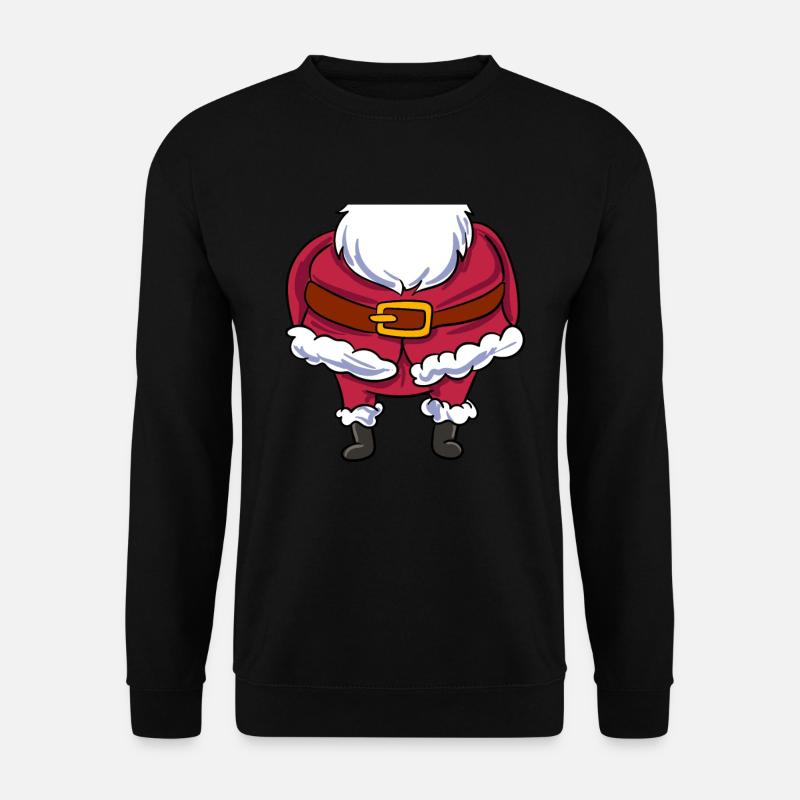 Weihnachtsmann-Kostüm - Unisex Pullover - Schwarz
