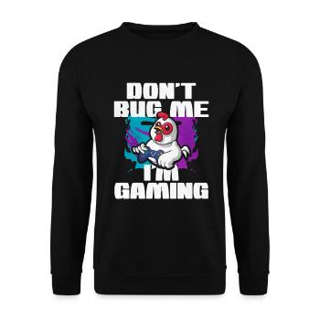 Gaming Gaming Computer Games Gift - Unisex Sweatshirt - black - Front - Alina (178cm) & Michal (187cm)
