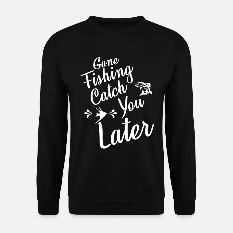 Pêche disparue plus tard - - Sweat-shirt Unisexe - noir