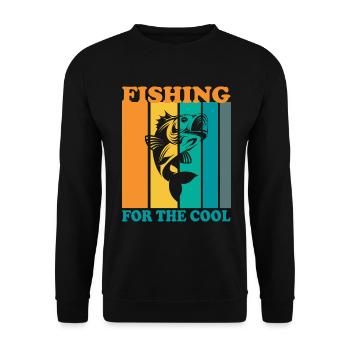 Pêche aux plus cool - - Sweat-shirt Unisexe - noir - Devant - Alina (178cm) & Michal (187cm)