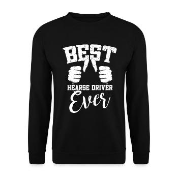 Meilleur conducteur de corbillard de tous les temps - Sweat-shirt Unisexe - noir - Devant - Alina (178cm) & Michal (187cm)