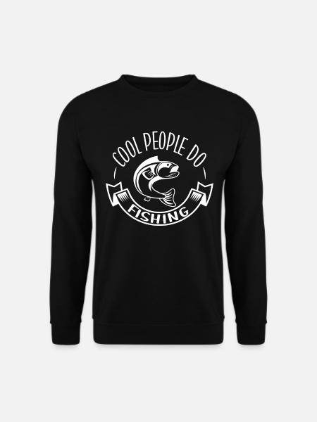 Cool people fishing - - Unisex Sweatshirt - black