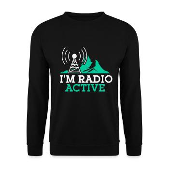 Amateur Radio Radio Funker Cadeau - Sweat-shirt Unisexe - noir - Devant - Alina (178cm) & Michal (187cm)