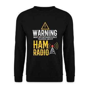 Amateur Radio Radio Funker Cadeau - Sweat-shirt Unisexe - noir - Devant - Alina (178cm) & Michal (187cm)