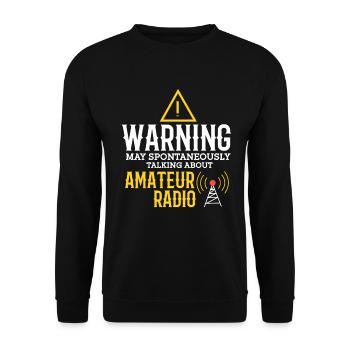 Amateur Radio Radio Funker Cadeau - Sweat-shirt Unisexe - noir - Devant - Alina (178cm) & Michal (187cm)