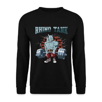 Fitnesstraining Pumpen Naßhorn Kreuzheben Fitness - Unisex Pullover - Schwarz - Vorne - Alina (178cm) & Michal (187cm)