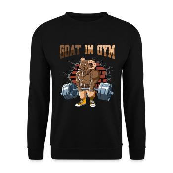 Fitness Training Pumps Gorilla Deadlift Fitness - Unisex Sweatshirt - black - Front - Alina (178cm) & Michal (187cm)