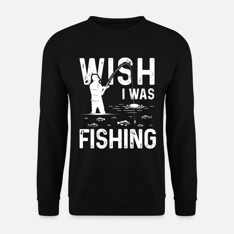 J’aimerais pêcher - Sweat-shirt Unisexe - noir