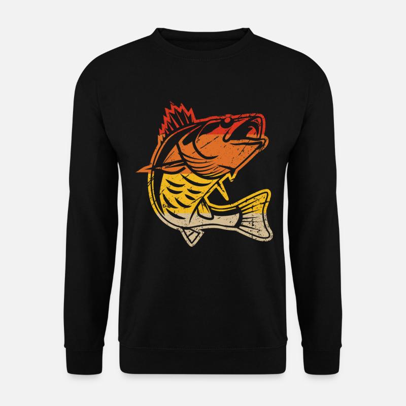 Retro fish - Unisex Sweatshirt - black