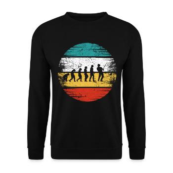 Retro Development - Unisex Sweatshirt - black - Front - Alina (178cm) & Michal (187cm)